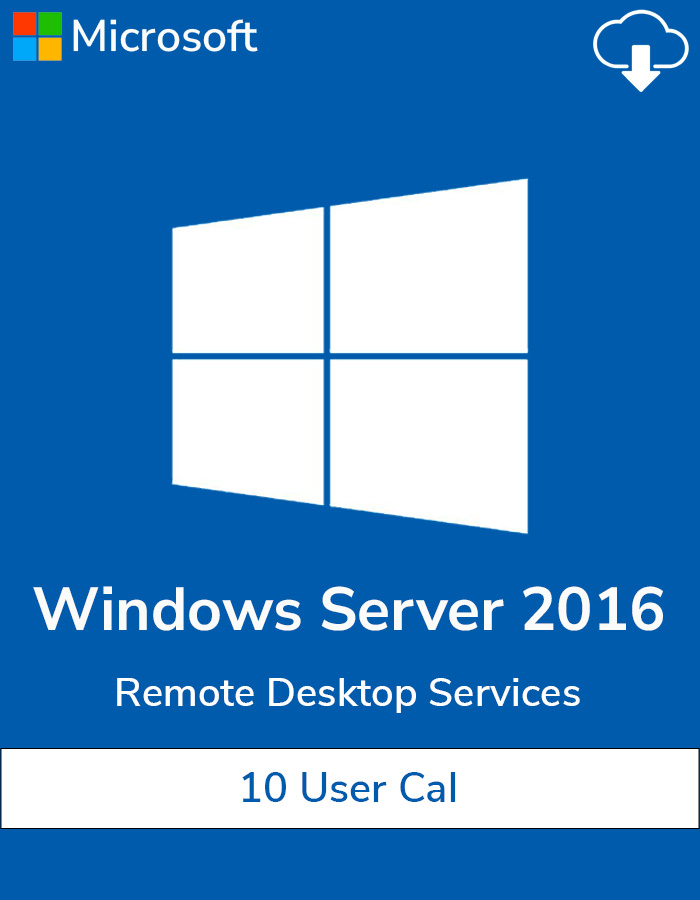 Buy Windows Server 2016 Remote Desktop Services 10 User Cal License