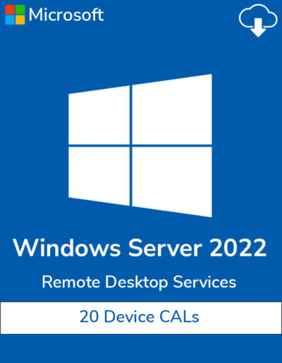 Buy Windows Server 2022 Remote Desktop Services 20 Device CALs