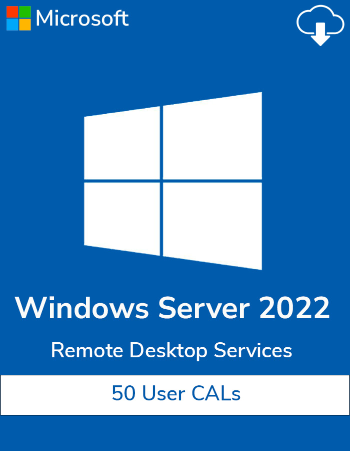 Buy Windows Server 2022 Remote Desktop Services User Connections (50)