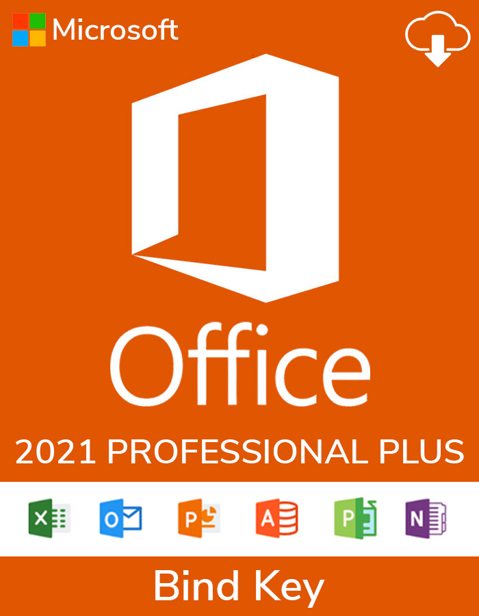 Microsoft Office Professional Plus 2021 Bind key for Windows Lifetime License