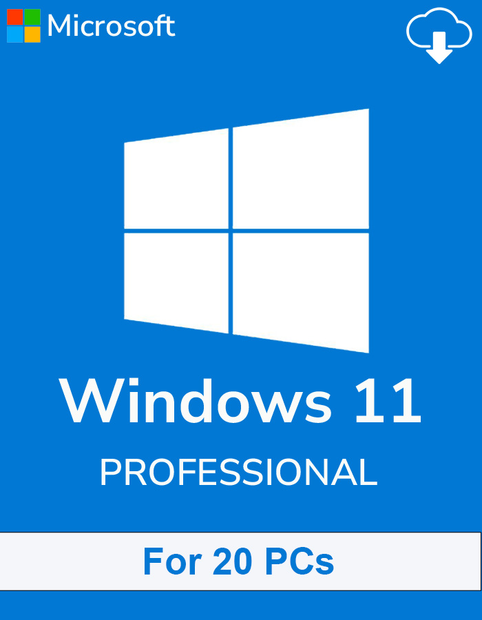 Buy Microsoft Windows 11 Professional Key (20 PCs)